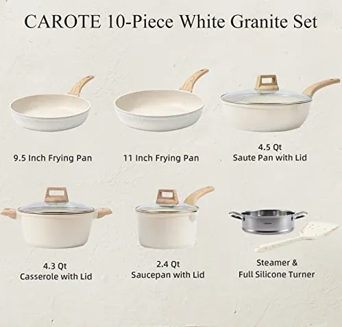 Carote Pots and Pans Cookware Set